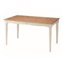ビッキーダイニングテーブル シンプル 木製 パイン ナチュラル 天然木 ホワイト 幅135