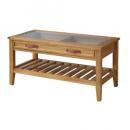 コレクションテーブル シンプル 木製 アカシア ナチュラル 天然木 ブラウン 幅90