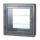 WALL MOUNT GLASS CABINET SQ H.GY 壁掛け シルバー 高46