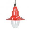 PENDANT LAMP W/GLASS RED シーリングランプ インダストリアル 高さ17