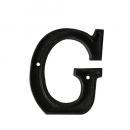 METAL LETTER 105 ''G'' アルファベットオブジェ アルミ ブラック 高さ10.5