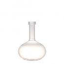 TURTLENECK VASE D ガラス フラワーベース 花瓶 シンプル クリア 高さ19