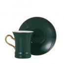 CUP&SAUCER Numelo 2 GREEN カップ ソーサー 食器 上品 直径19