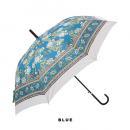 インド更紗柄傘 ブルー サラサ アンブレラ 上品 UV加工 高さ83 通販