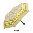 インド更紗柄折り畳み傘 イエロー サラサ アンブレラ UV加工 高さ53 通販