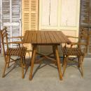 ウッドテーブルセット アンティーク調 おしゃれ 木製 ナチュラル ハンガリー 椅子 チェア 幅110