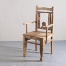 エレガントチェア アンティーク家具 おしゃれ 木製 ブラウン 茶 ナチュラル 椅子 高さ96