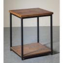 サイドテーブル アンティーク家具 シャビー アイアン 木製 おしゃれ シンプル ウッド ソファサイド