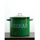 ブレッド缶24cm O/L グリーン ホーロー キッチン用品 食材保存 おしゃれ アンティーク調 緑