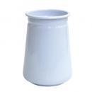 ユーテンシルホルダー 無地 ホーロー キッチン用品 カトラリーBOX 花瓶 ホワイト 白