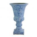 Flute ベース L (blue アラベスク) ヨーロピアン調 おしゃれ 花瓶 きれい ブルー