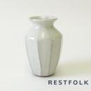 CERAMIC ストリーク フラワーベース ベーシック グレー 信楽焼 陶器 花瓶 高さ11