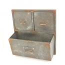 Old Drawer プランター 壁掛け メタル アンティーク調 おしゃれ BOXケース シャビー