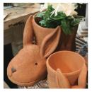 Rabbit ブーツポット L プランター かわいい ガーデニング用品 植木鉢 うさぎチーフ