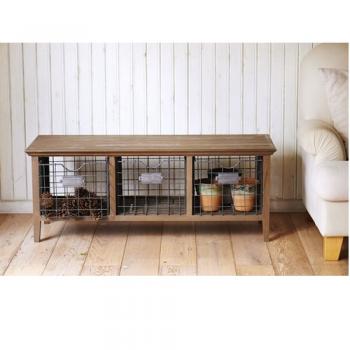 Wood & Wire カビー ローボード 収納 棚 インテリア家具 アイアン 木製 おしゃれ