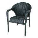 WEAVING CHAIR BLACK 椅子 ガーデンチェア おしゃれ ブラック 高さ77.5