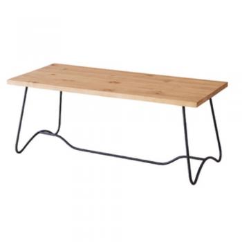 コーヒーテーブル ローテーブル モダン シンプル 天然木 アイアン ナチュラル おしゃれ 幅100