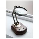 ブラススタンドルーペ 虫眼鏡 拡大鏡 アンティーク調 おしゃれ オブジェ ディスプレイ 卓上
