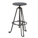 カウンタースツール スチール ブラック おしゃれ シンプル モダン 美しい曲線 椅子 高さ75