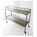 バリヤード・キャリングワゴン 台 キャスター付 アンティーク調 おしゃれ ディスプレイ 棚 収納