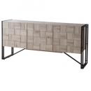 ワイドキャビネット 木製 スチール モダン シンプル 棚 収納 グレージュ おしゃれ 幅150