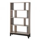 シェルフ 木製 スチール モダン シンプル 棚 収納 グレージュ おしゃれ 書棚 幅80