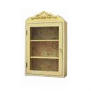 シャビー 壁掛けローズ3段ラック　花柄 ガーリー フェミニン アンティーク調 おしゃれ 棚