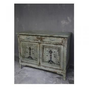 キャビネット アンティーク調 おしゃれ 収納 ディスプレイ シャビー 棚 引き出し ラック