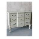 チェスト 棚 木製 おしゃれ アンティーク調 ペールグリーン シャビー 収納 ラック 引き出し