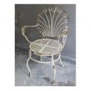 アイアンチェア おしゃれ アンティーク調 スチール シャビー 椅子 エレガント 一人掛け