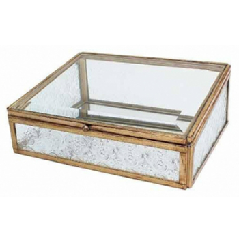 デコールガラスボックスA　Lサイズ　ゴールド