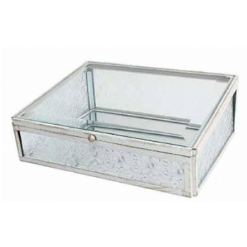 デコールガラスボックスA　Lサイズ　ホワイト