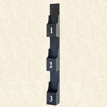 壁掛けラック3ポケッツ シャビー アンティーク調 レトロ クラシック お洒落 ラック 棚