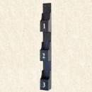 壁掛けラック3ポケッツ シャビー アンティーク調 レトロ クラシック お洒落 ラック 棚