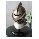 アーメットヘルム オブジェ アンティーク調 中世 ヨーロピアン 置物 卓上 スタンド付き