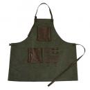 フレイエプロンA-KH ファブリック カーキ ヴィンテージ調 おしゃれ かっこいい 幅88