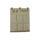 フレイウォール6ポケットLG ファブリック ベージュ ヴィンテージ調 おしゃれ かっこいい 幅40