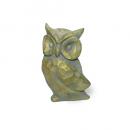 レジンアンティークアニマルオウルC-GDY 2個セット ブロンズ オブジェ 高さ14.5