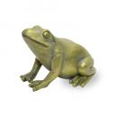 レジンアンティークアニマルフロッグB 2個セット ブロンズ オブジェ カエル 高さ95