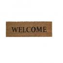 コイアマット14-NA ブラウン WELCOME おしゃれ アメリカン イラスト 玄関マット