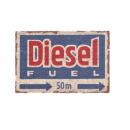 コイアマット52 DIESEL ナチュラル おしゃれ アメリカン イラスト 玄関マット