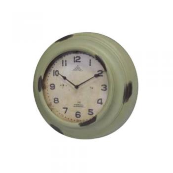 リバイバルクロックA-GG 掛け時計 アンティーク調 グリーン おしゃれ メタル 直径36