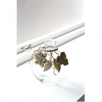フラワーベース スチール ガラス インテリア 花瓶 通販
