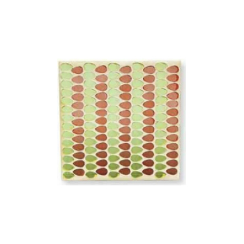 モザイクプレートNo.14  壁掛けインテリア カラフル レトロ 赤 クラシック キラキラ 20cm