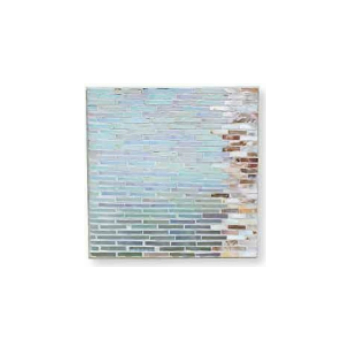 モザイクプレートNo.7  壁掛けインテリア レトロ ブルー 透明感 ナチュラル 海 スカイ スクエ