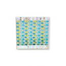 モザイクプレートNo.8  壁掛けインテリアレトロイエローブルーグリーンスクエア カラフルで透明感