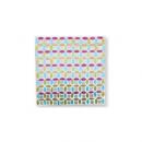 モザイクプレートNo.12  壁掛けインテリアレトロ ピンク ガーリー スクエア カラフルで透明感