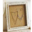 コレクションボックスL アンティーク雑貨アクセサリー小物 ディスプレイ シャビーホワイト 額フレーム