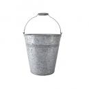 タゴールバケツL ハンドメイド 収納 インテリア雑貨 ディスプレイ おしゃれ シルバー