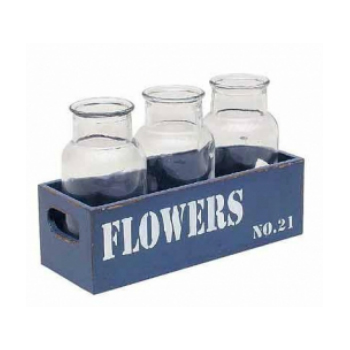 ガレージ3ボトルビン　F/V フラワーズ　2個セット